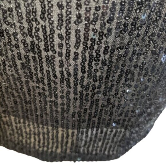 Black Short Sleeved Sequined Dress Size Small NEW NWT - Picture 7 of 7